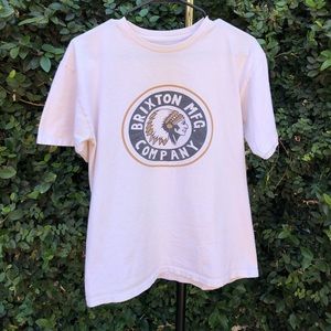 BRIXTON size M white SS shirt